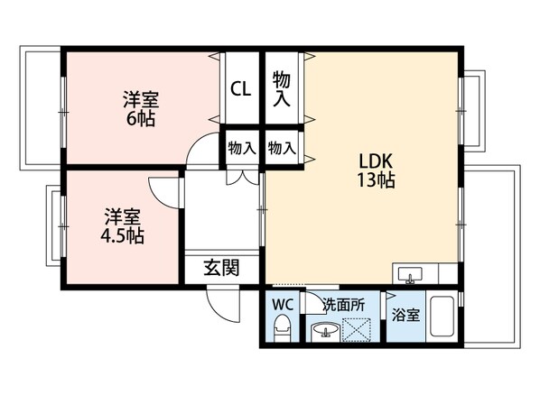 リトルアイランドの物件間取画像